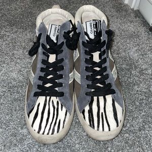 Zebra Glitter Sneakers